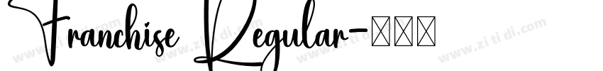 Franchise Regular字体转换
